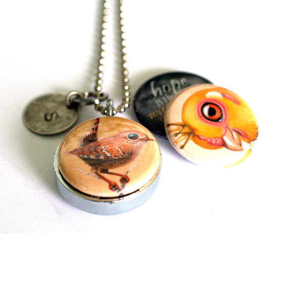 Bird Locket - Hope, Emily Dickinson Quote