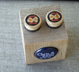 Bacon and Eggs Cufflinks - Recycled Cork