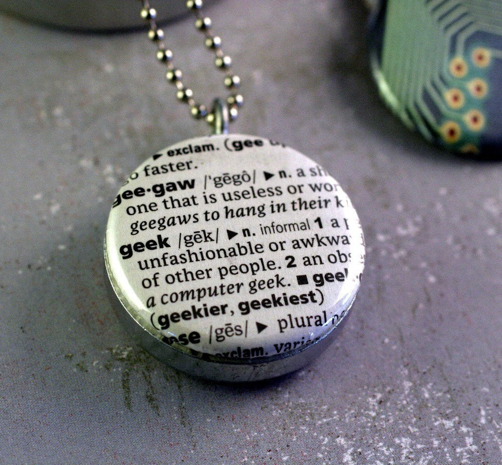 Geek Locket Necklace - Computer Locket for Guy