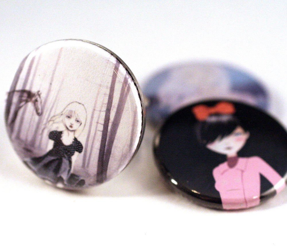 Hammered Silver Magnetic Ring