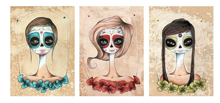 Zombie Locket - Magnetic and Recycled