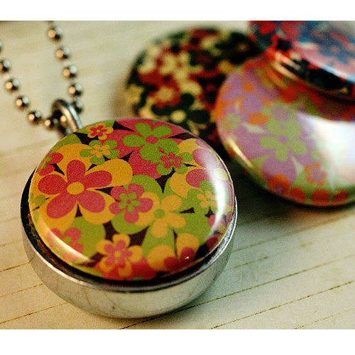 Flowers Magnetic Locket Necklace