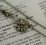 Fabric Mirror Locket Necklace