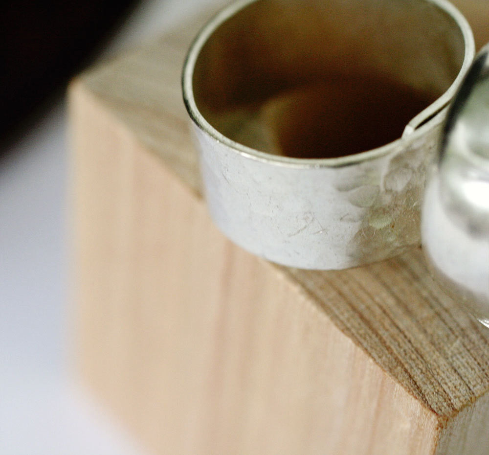 Pink Flower Ring - Cork