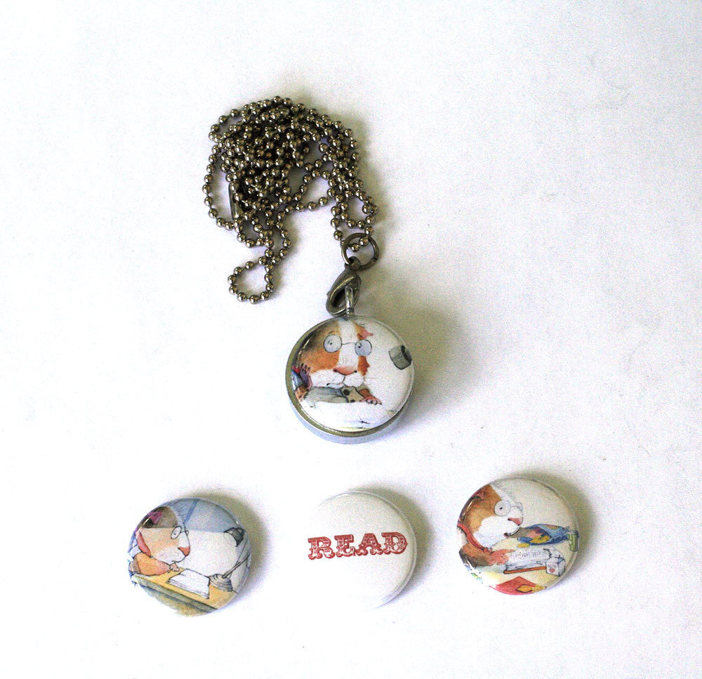 New Reader Locket Necklace