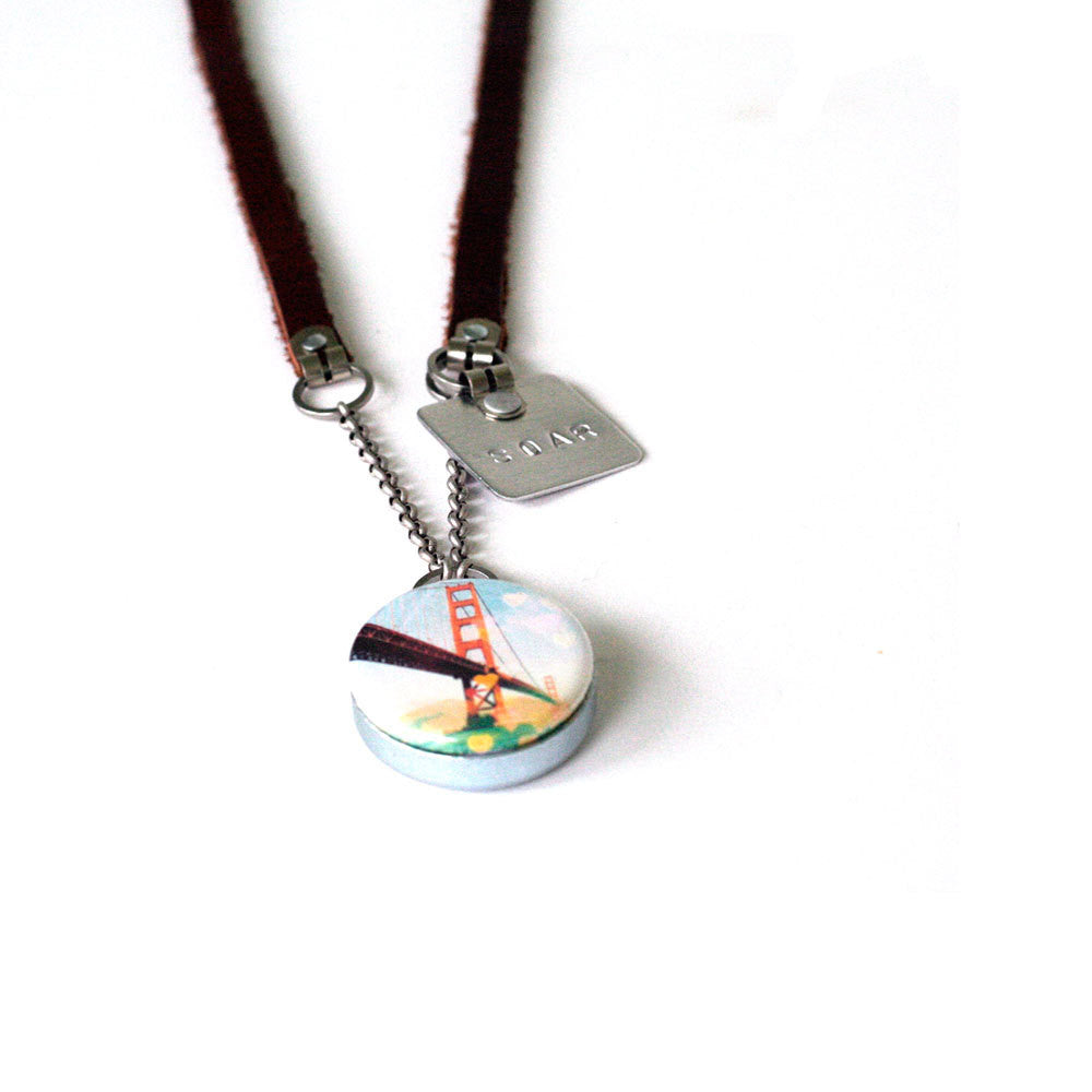 Bokeh Art Statement Necklace