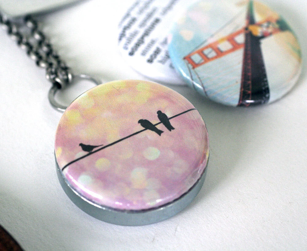 Bokeh Art Statement Necklace