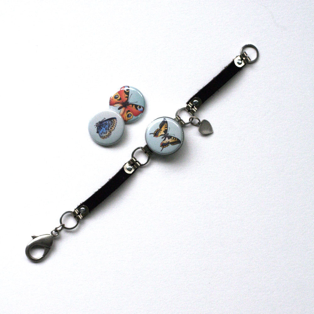 Butterfly Leather Bracelet
