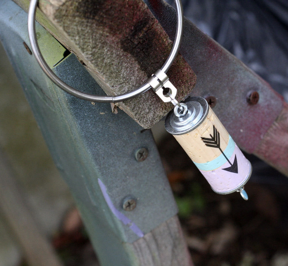 ARROW Color Block Recycled Wine Cork Keychain