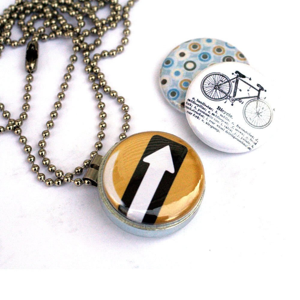 Bike Locket Necklace