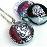 Day of the Dead Locket Necklace