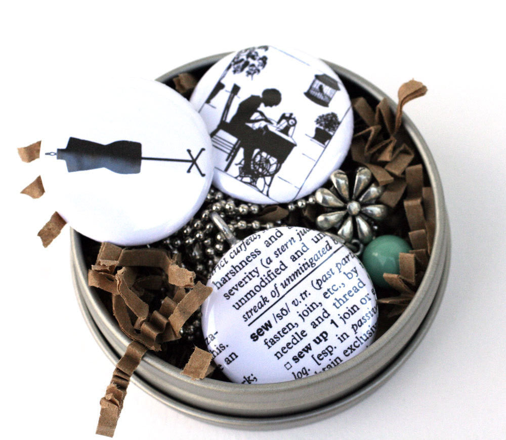 Seamstress Locket Necklace