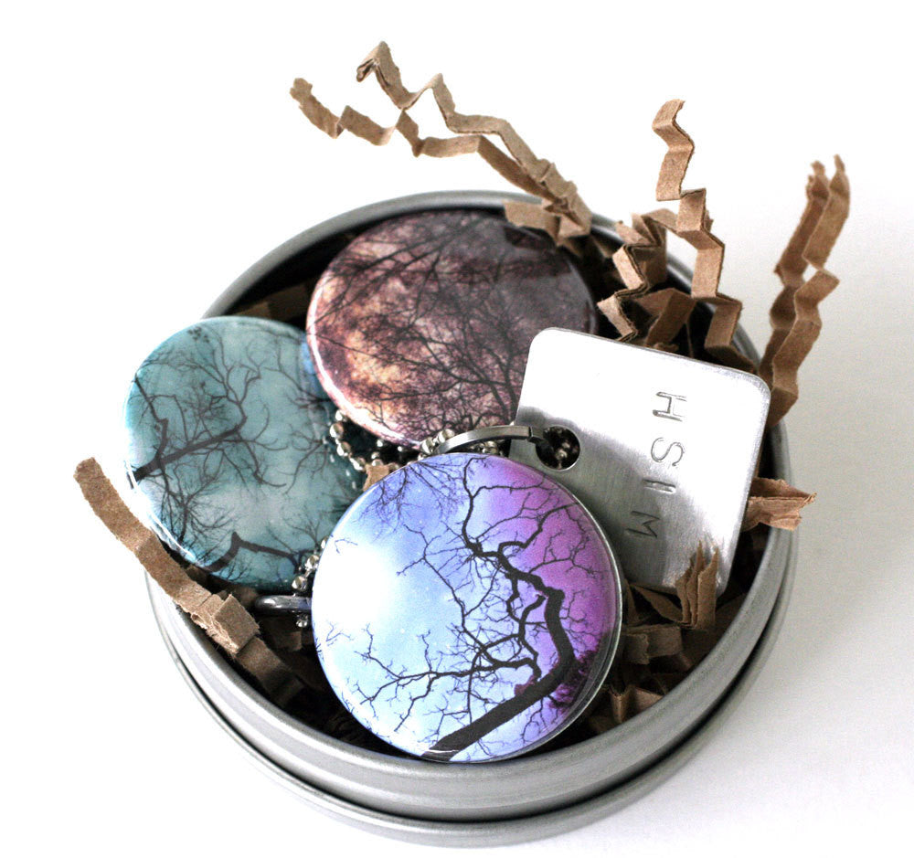 Night Sky Magnetic Locket Necklace