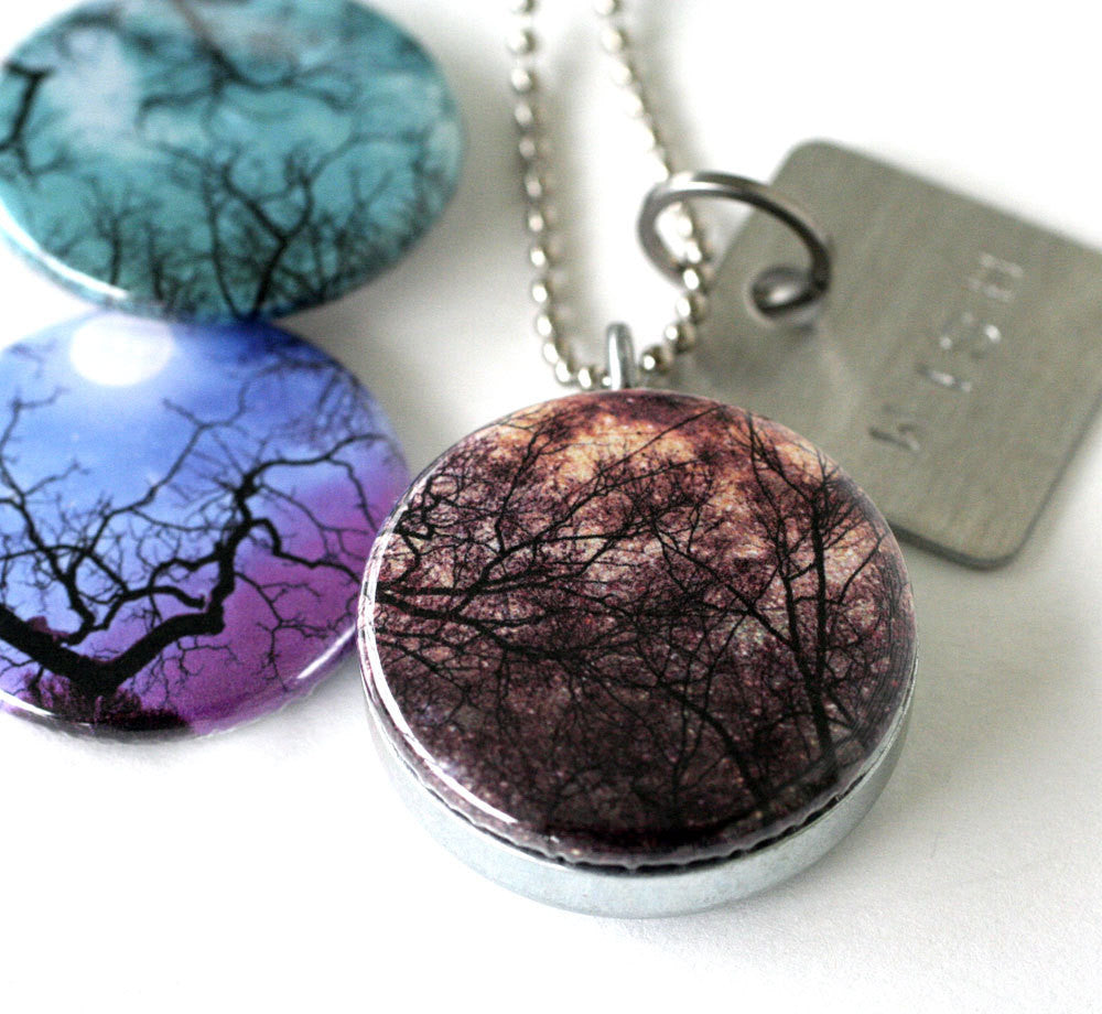 Night Sky Magnetic Locket Necklace