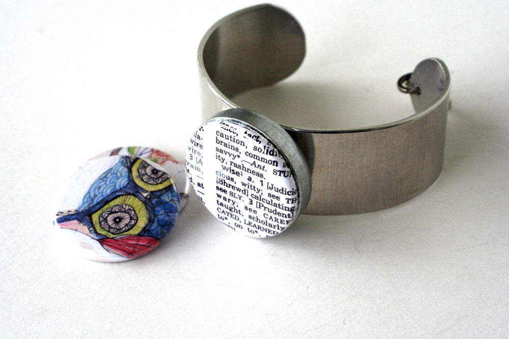 Owl Cuff Bracelet - Magnetic