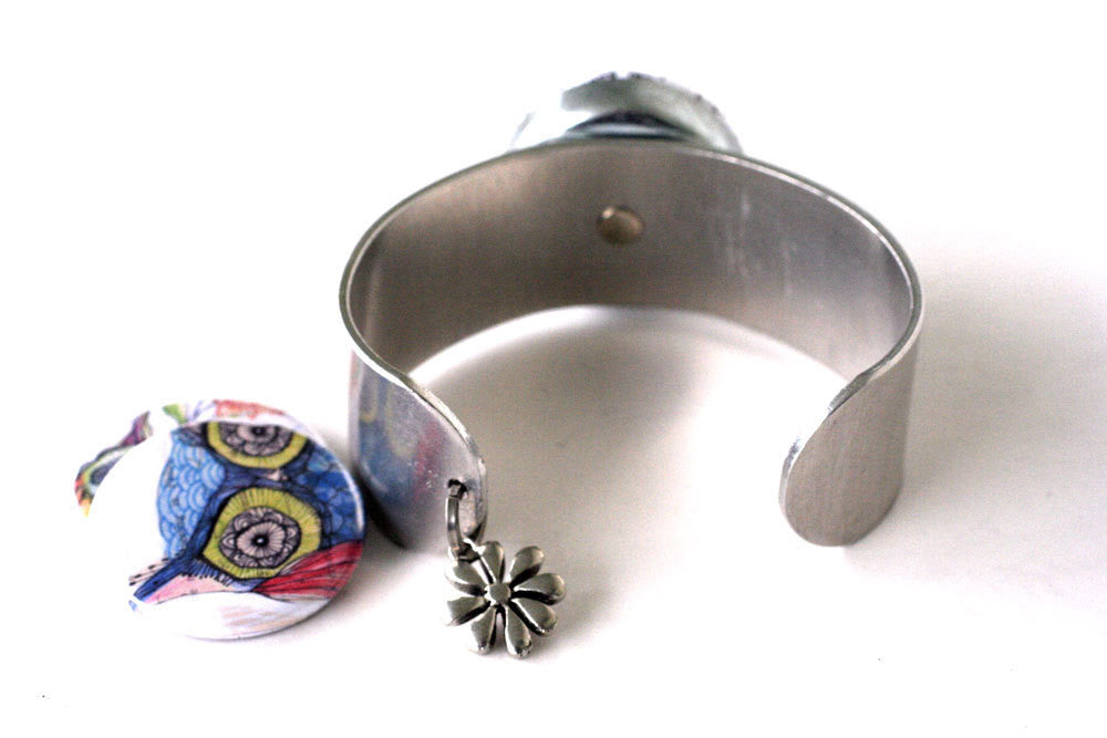 Owl Cuff Bracelet - Magnetic