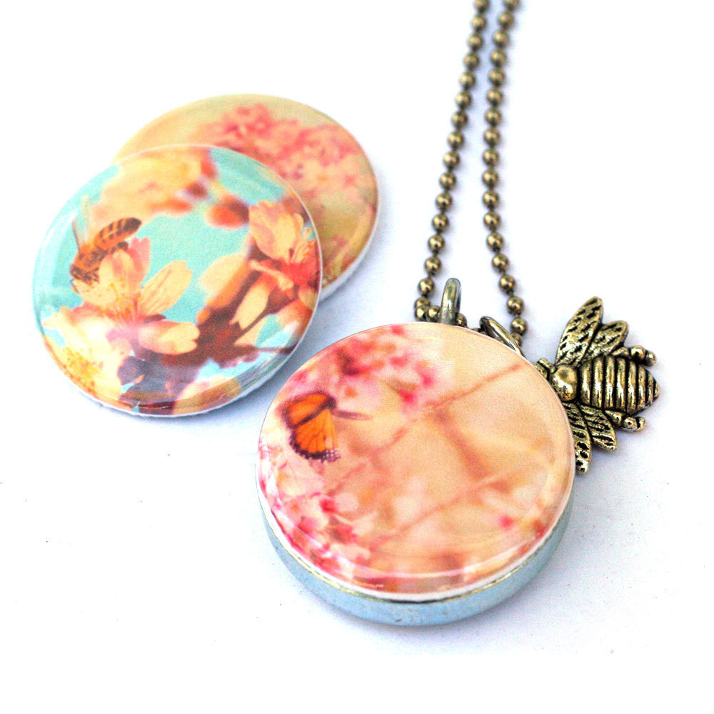 Bee Locket Necklace