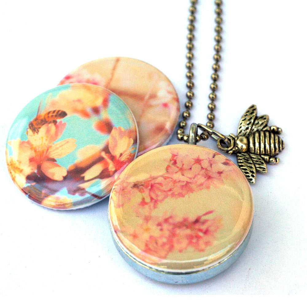 Bee Locket Necklace