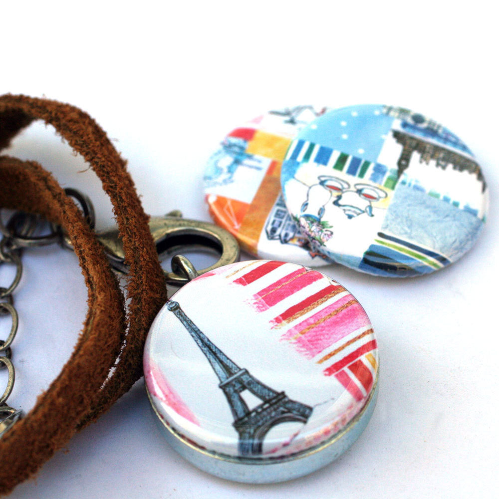 Paris Locket & London Locket Necklace