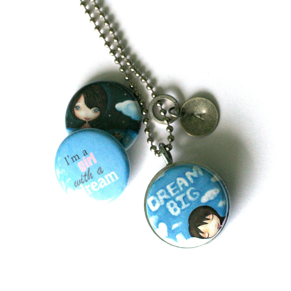 Dream Big Girl's Locket Necklace