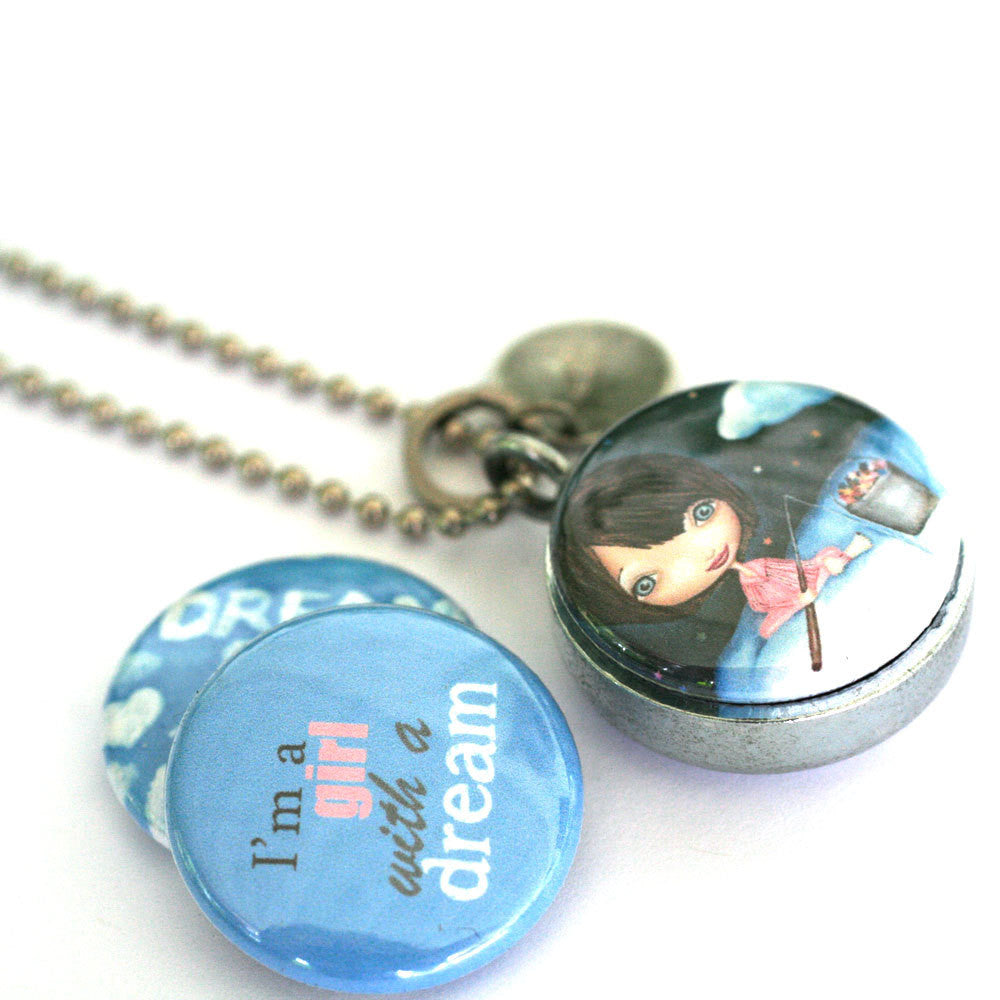 Dream Big Girl's Locket Necklace