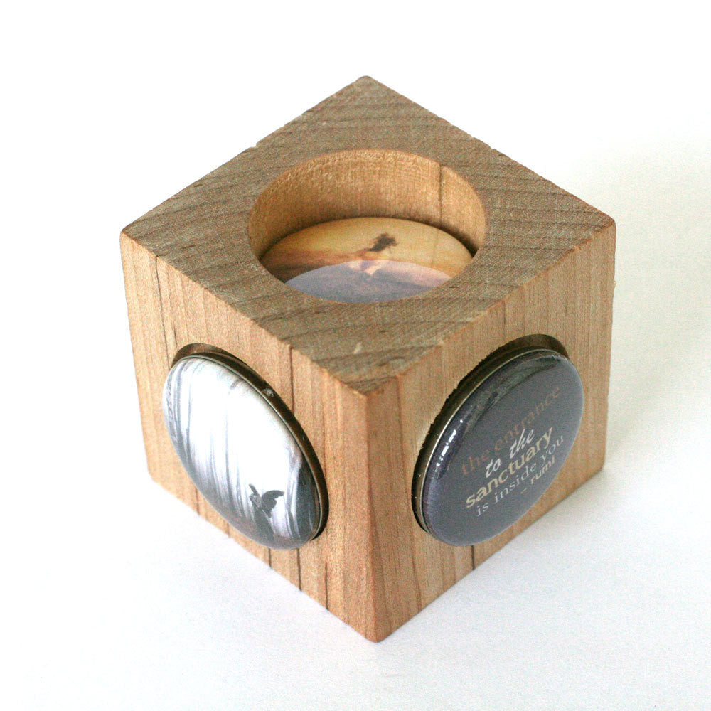 Sanctuary Silver Hammered Magnetic Ring