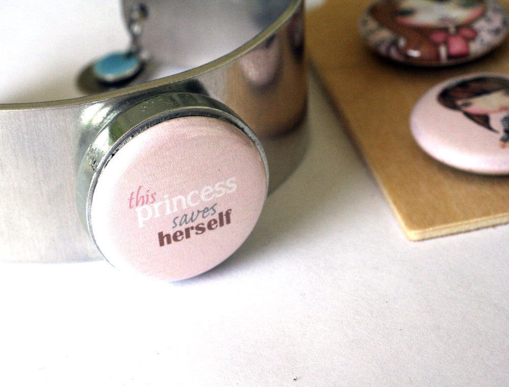 Princess Metal Cuff Bracelet