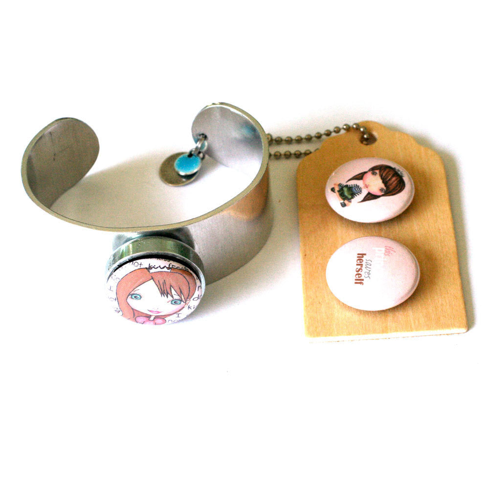 Princess Metal Cuff Bracelet