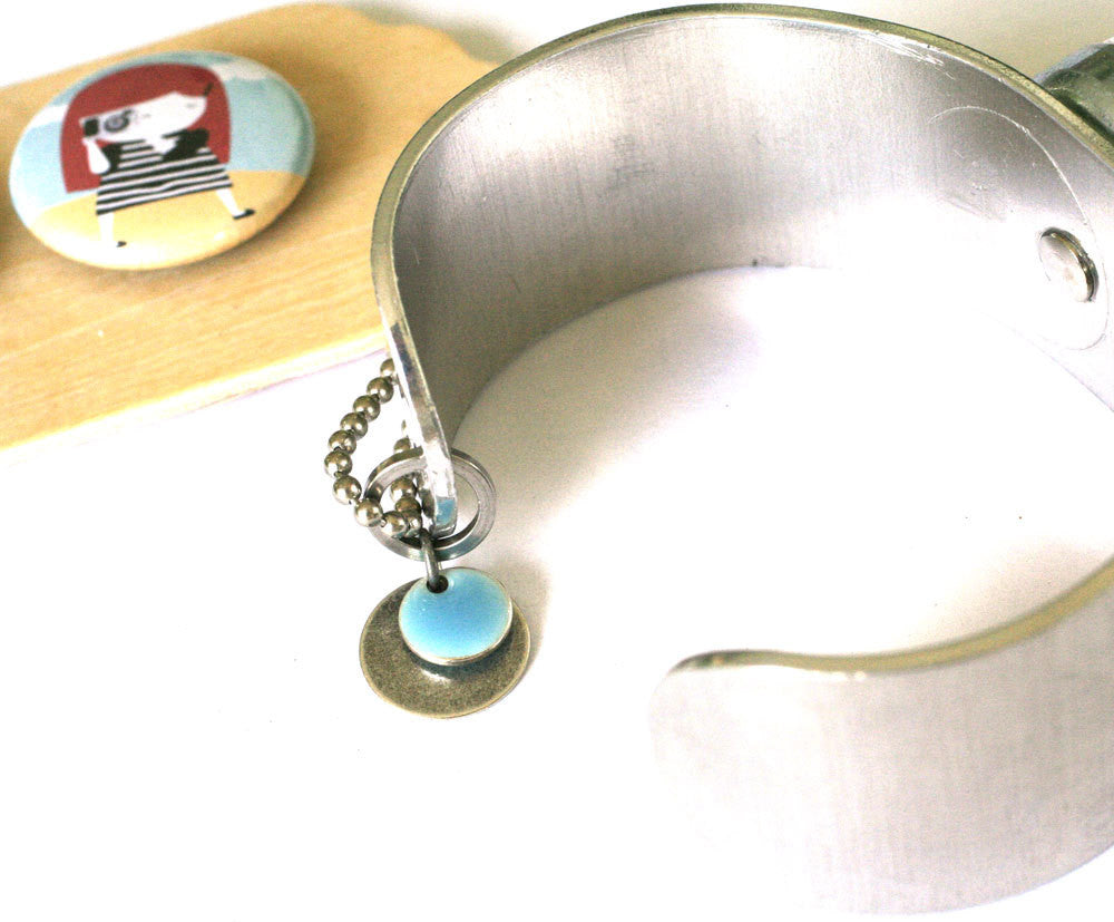 Photographer Magnetic Metal Cuff Bracelet