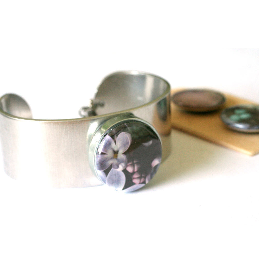 Birds Nest Metal Cuff Bracelet - Magnetic