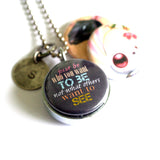 BE YOURSELF Magnetic Locket Necklace by Cuddly Rigor Mortis