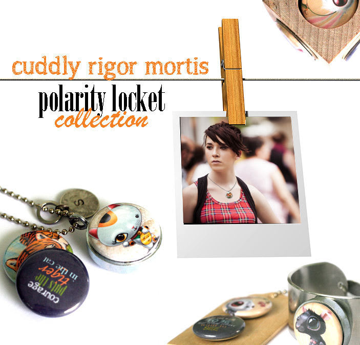 BE YOURSELF Magnetic Locket Necklace by Cuddly Rigor Mortis