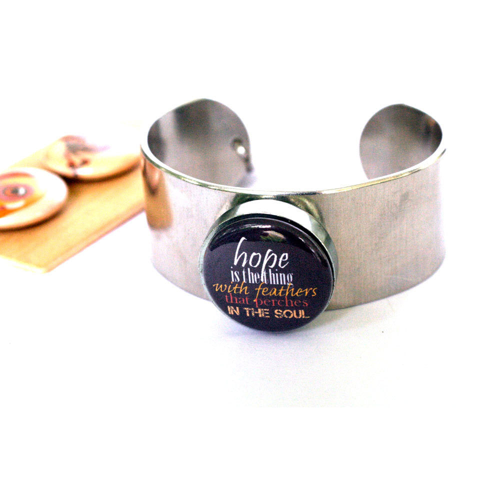 HOPE Emily Dickinson Cuff Bracelet