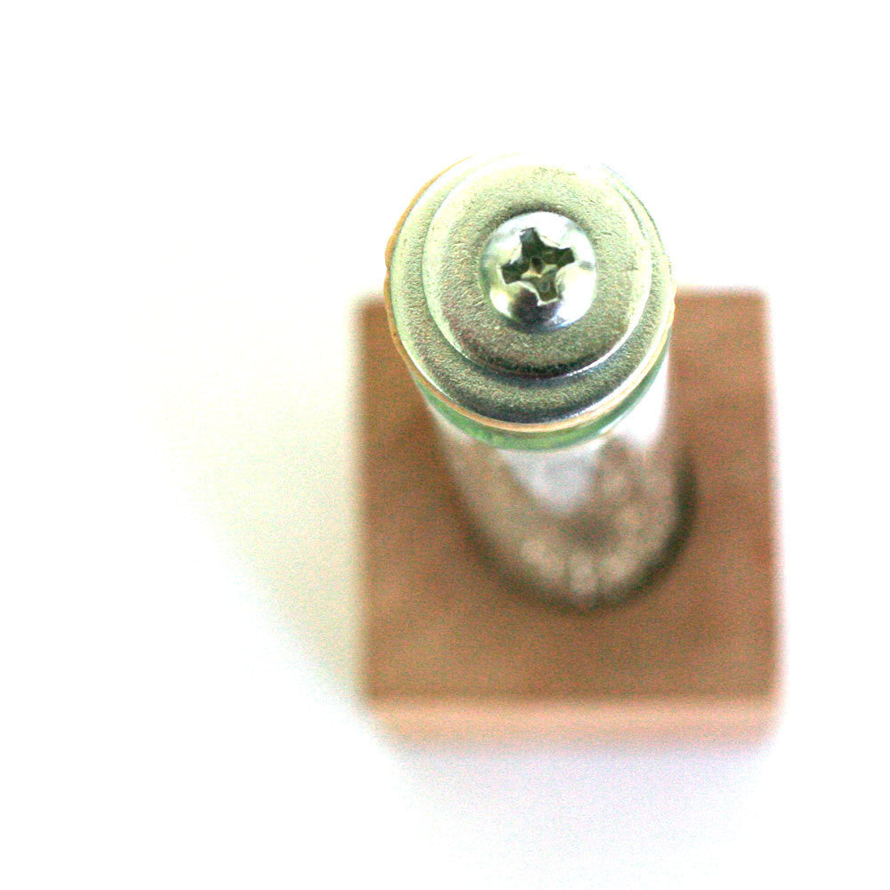 Sailor Girl TATTOO Art Necklace | Cork in Test Tube and Wood Cube