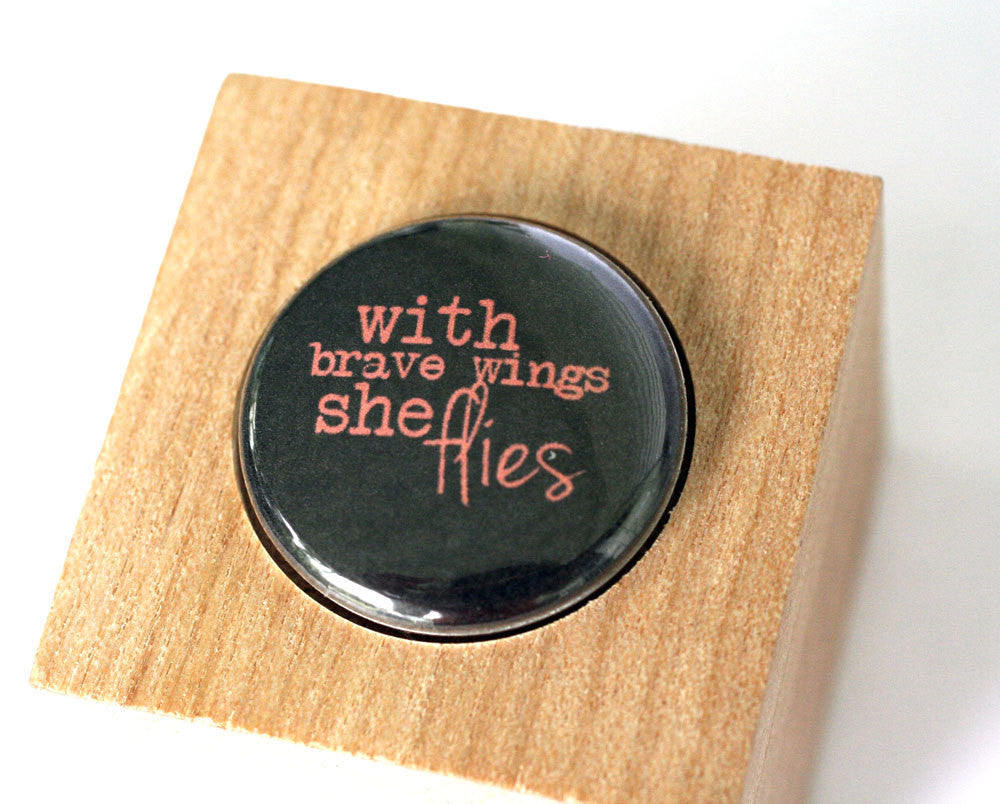 Monarch Butterfly Necklace | Cork in Test Tube and Wood Cube