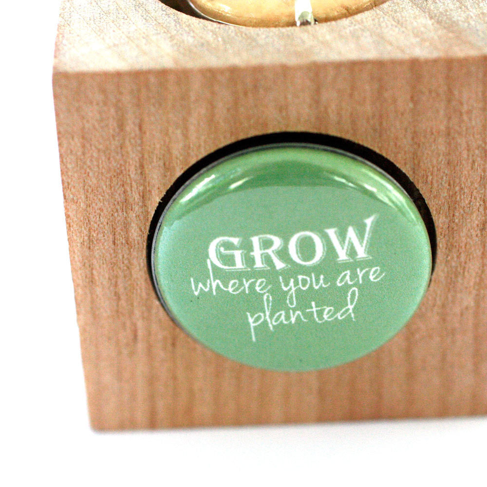 Pink Flower Ring - Cork