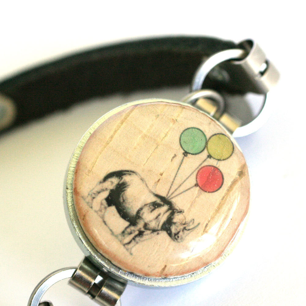 Party Rhino Leather Bracelet