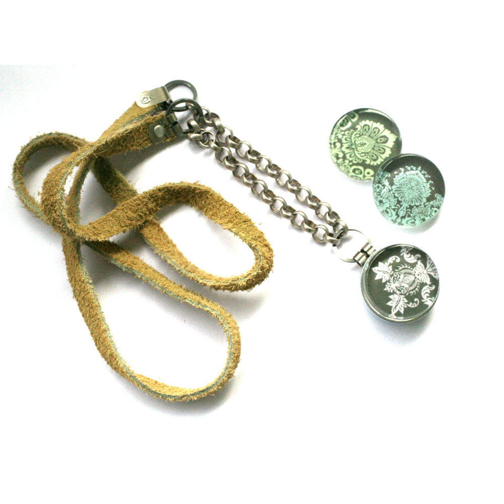 Grandma's Lace Modern Locket Necklace