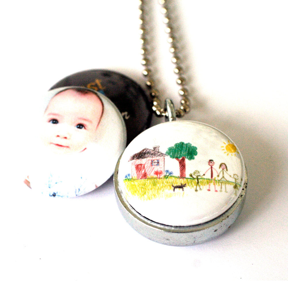 Personalized DAD Necklace Locket - Custom