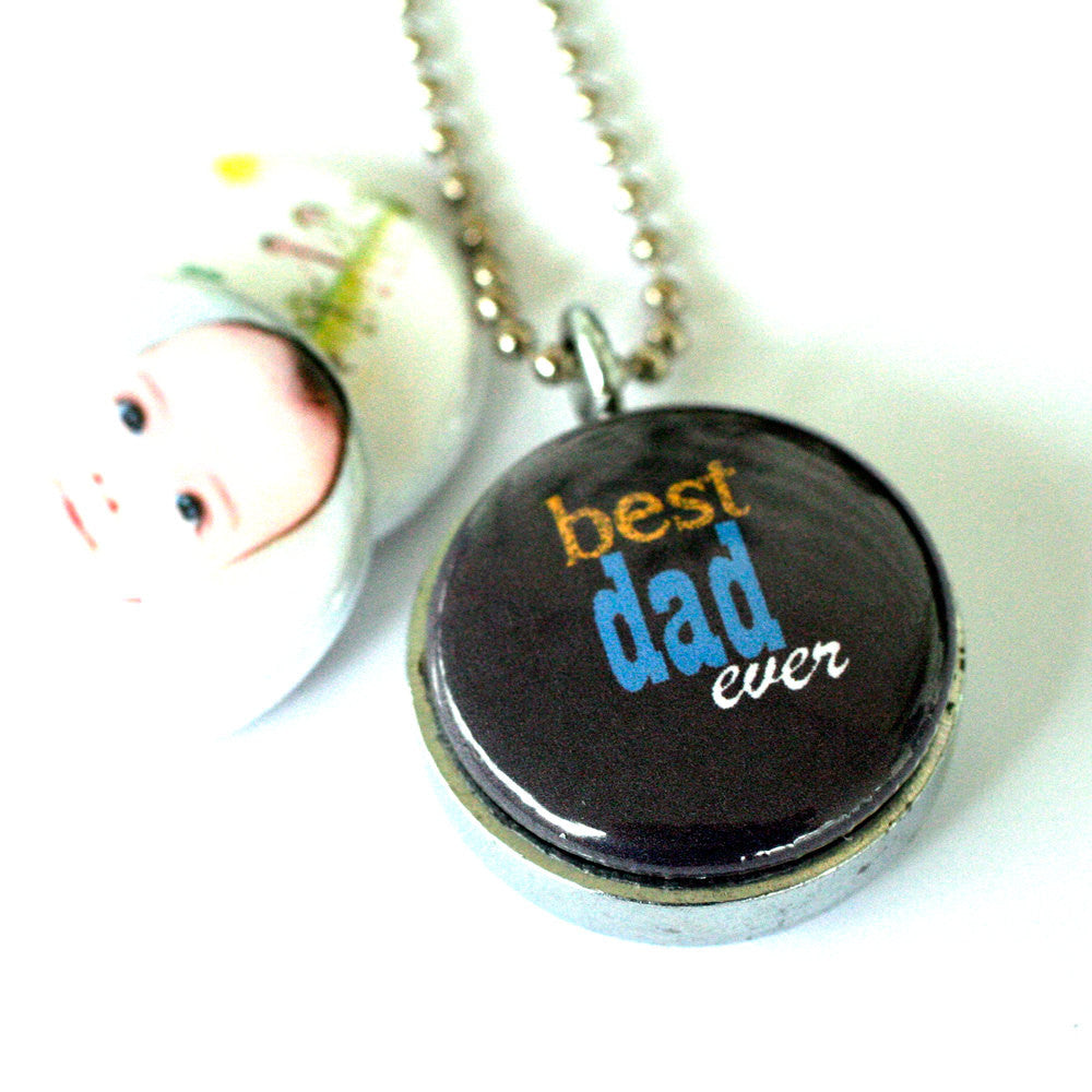 Personalized DAD Necklace Locket - Custom