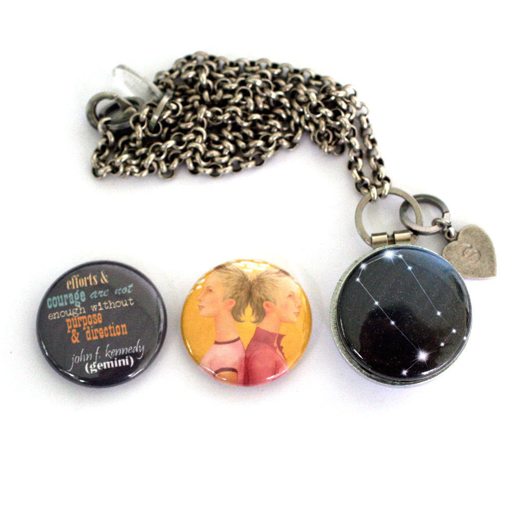 Gemini Locket Necklace