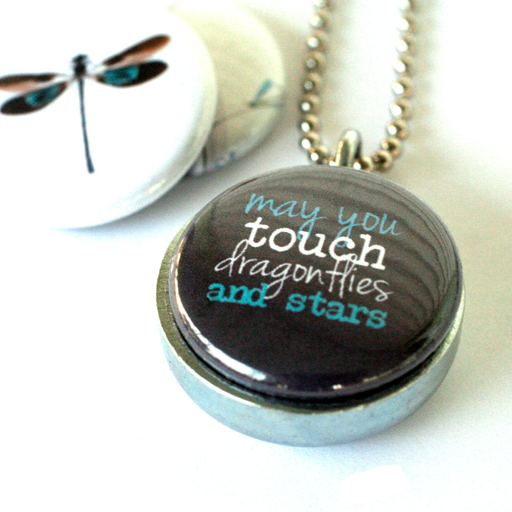 Dragonfly Locket Necklace