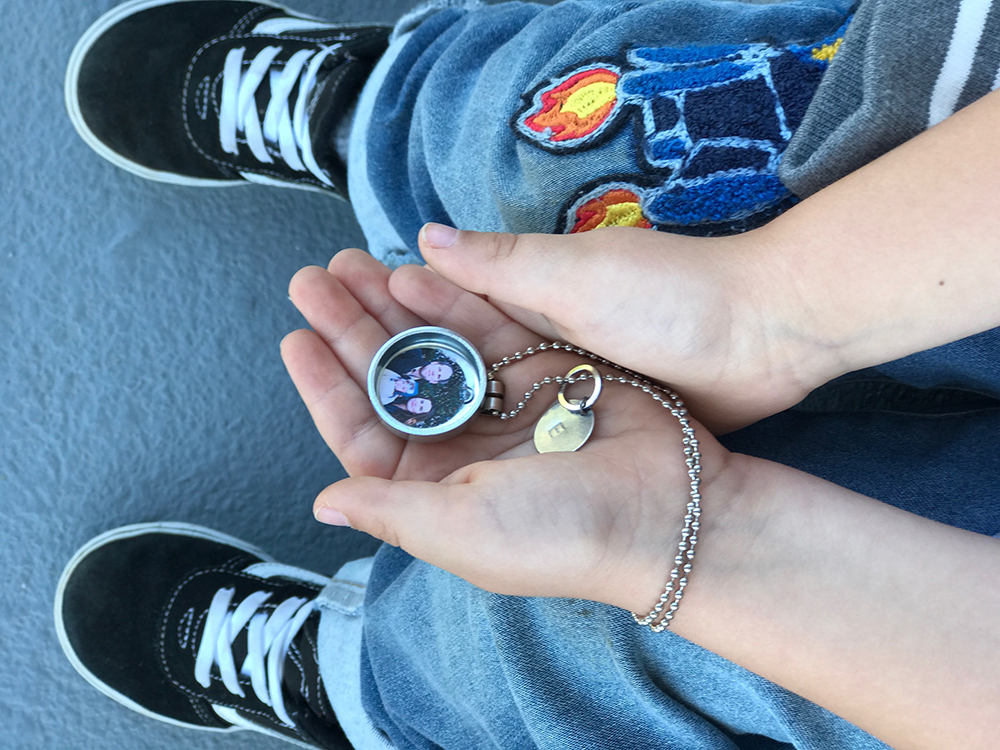 Robot Locket Necklace for Young Boy or Girl