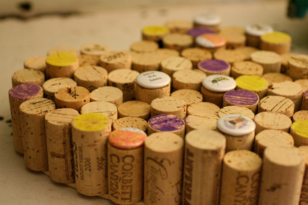 SAVE THE BEES Corkboard | Recycled Wine Corks