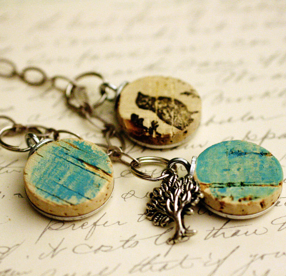 Bluebird Recycled Wine Cork Necklace | Bib Style