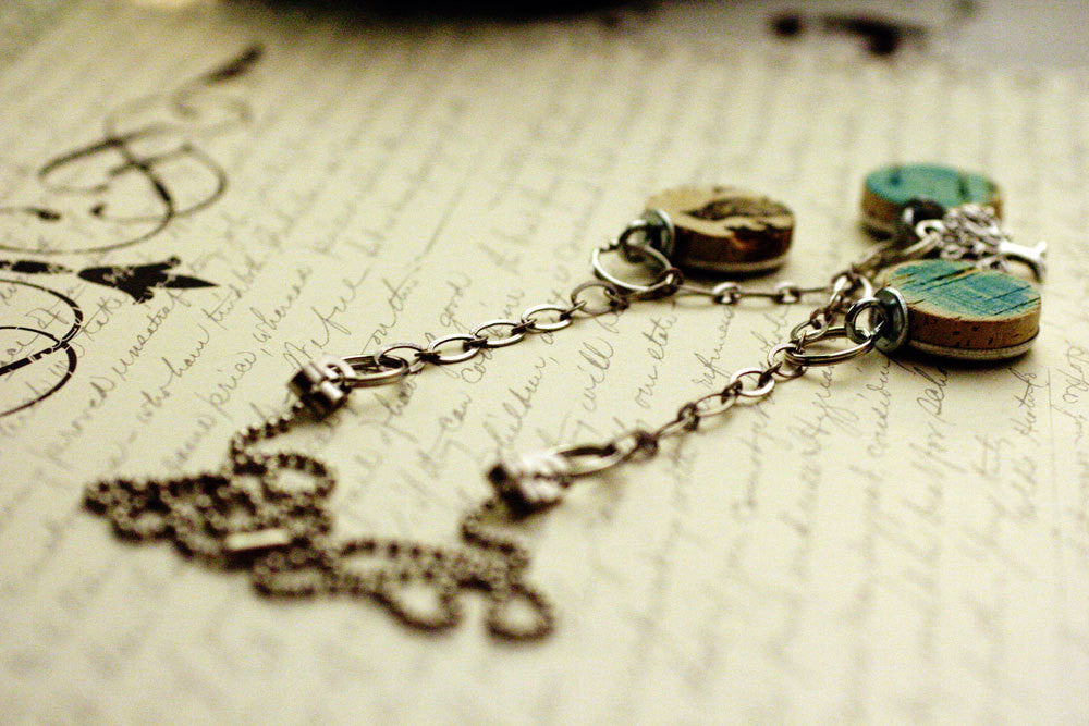 Bluebird Recycled Wine Cork Necklace | Bib Style