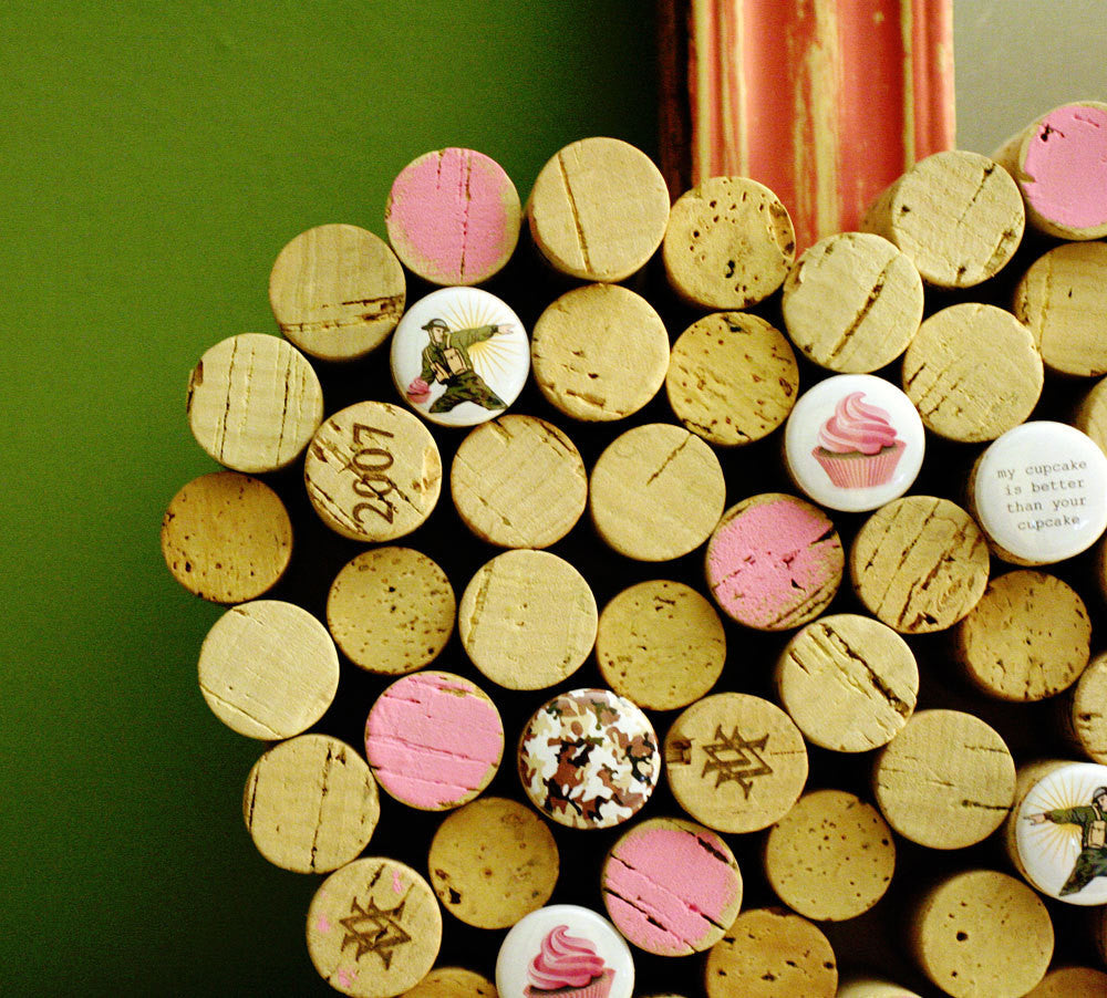It's a Cupcake War Corkboard | Recycled Wine Corks