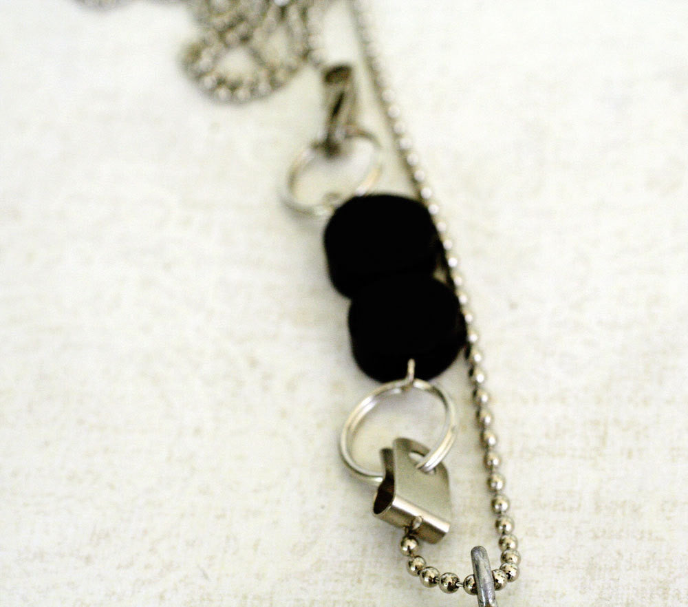 Ladybug Wine Cork Necklace | Recycled Steel