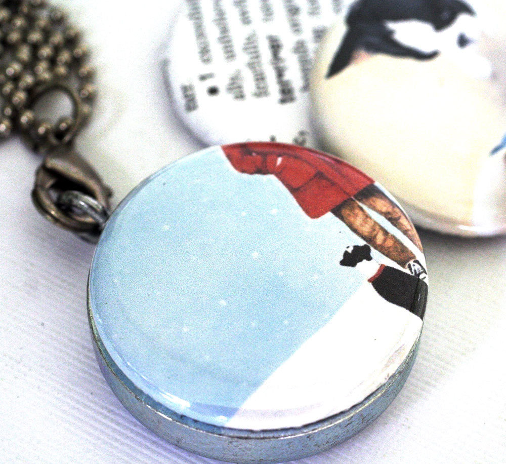 boston terrier locket necklace