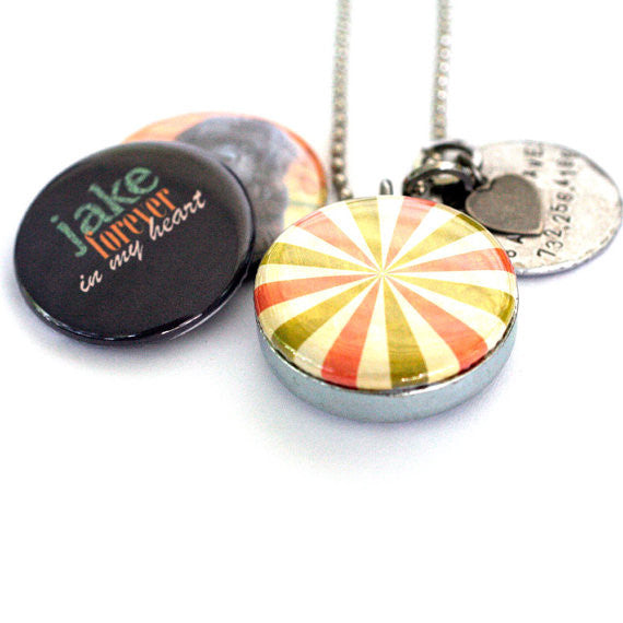 Dog Memorial Locket Necklace